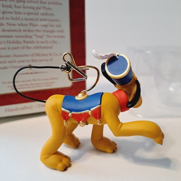 Hallmark Keepsake Ornament - Pluto Plays Triangle Mickey's Holiday Parade 2001 - Picture 5 of 8